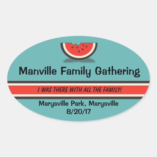 Stickers souvenirs de la famille Watermelon (Devant)