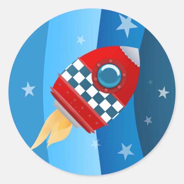 stickers Space Rocket (Devant)
