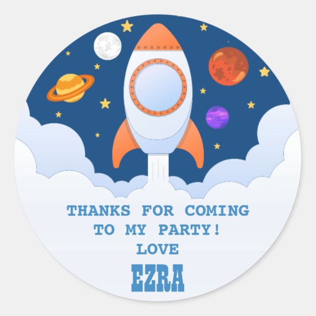 Stickers Space Rocket Anniversaire (Créateur téléchargé)