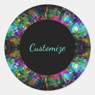 Stickers spirale en verre brisé