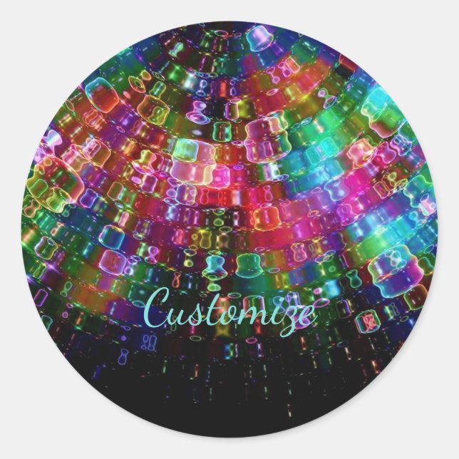 Stickers spirale en verre brisé 2 (Devant)