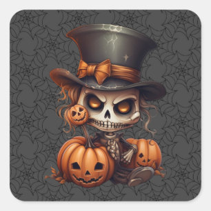 Stickers Squelette Steampunk