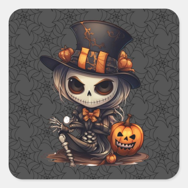 Stickers Squelette Steampunk (Devant)