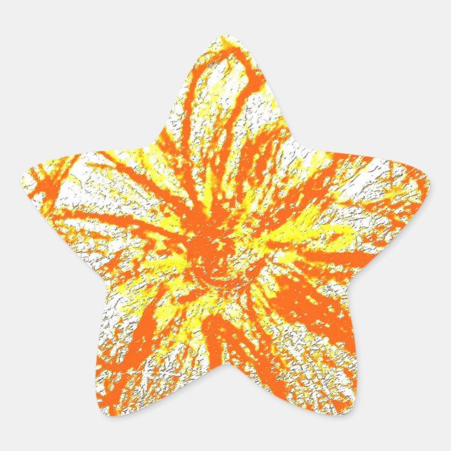 Stickers Star jaune Gerbera (Devant)