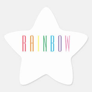 Stickers Star RAINBOW
