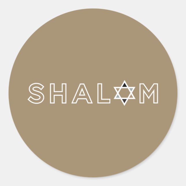 Stickers Star Shalom (Devant)
