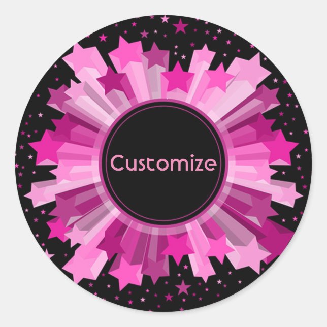 Stickers Starburst Rose (Devant)