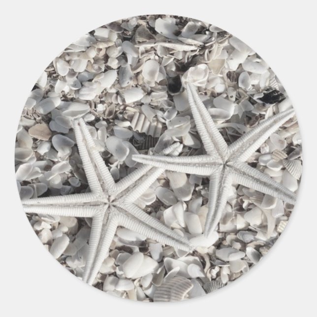 Stickers Starfish Couple sur Beach (Devant)