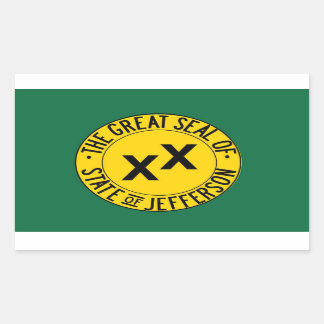Stickers State of Jefferson (Feuille de 4)