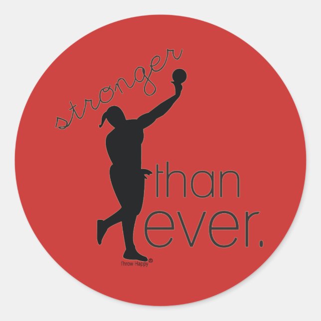 Stickers Stickers Shot Put Thrower Scrapbook cadea (Devant)
