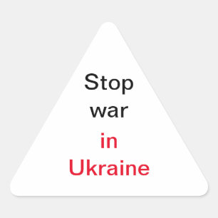 Stickers Stop à la guerre en Ukraine