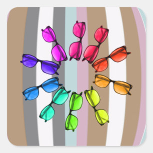 Stickers Stripes et lunettes de vue