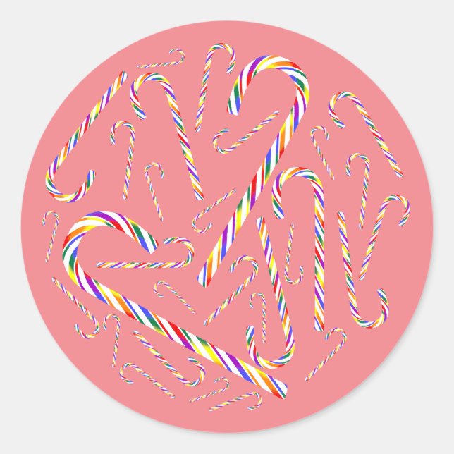 Stickers Sucre de canne LGBT+ Pride (Devant)
