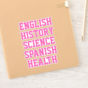 Stickers Sujet de l'école, esthétique