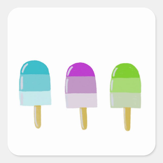 Stickers Super Cute Avec Popsicle 3 Design (Devant)