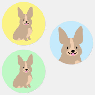 Stickers Super Cute Corgi