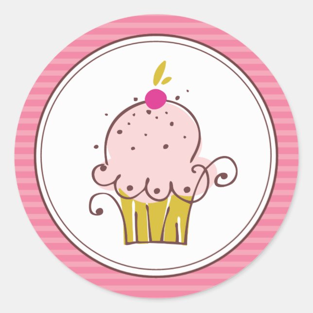 Stickers Super Cute Cupcake (Devant)