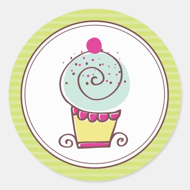 Stickers Super Cute Cupcake (Devant)