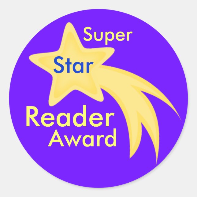 Stickers Super Star Reader Award (Devant)