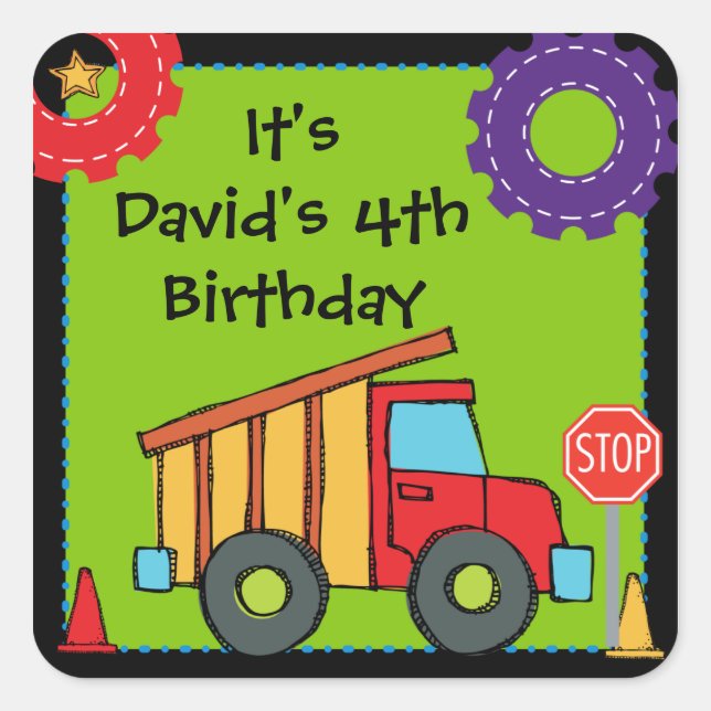 Stickers sur mesure pour camions de construction (Devant)