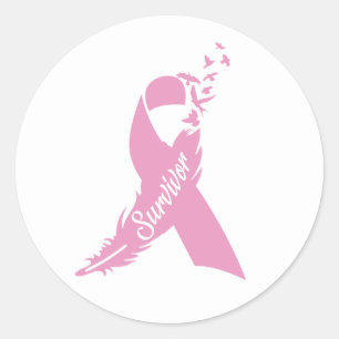 Stickers Survivant du Ruban du cancer du sein