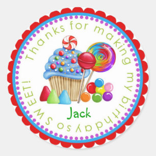 Stickers Sweet Candy Land Cupcake Lollipop