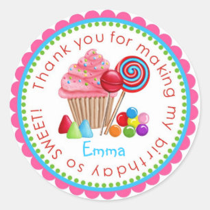 Stickers Sweet Candy Land Cupcake Lollipop