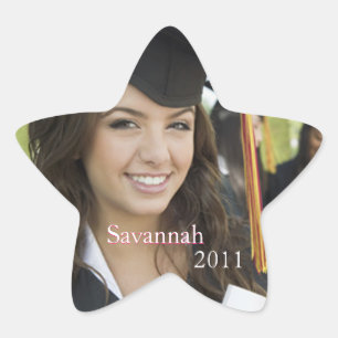 Stickers Sweet sixteen photo Black Star Graduation