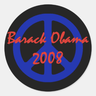 Stickers Symbole de Paix Obama 2008
