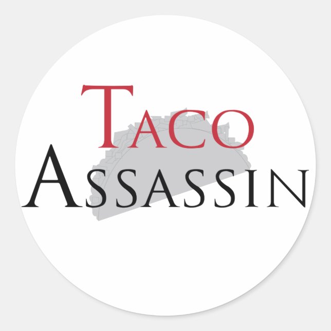 Stickers Taco Assassin (Devant)