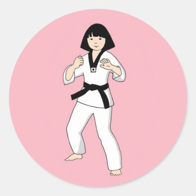 Stickers Tae Kwon Do Princess (Devant)