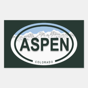 Stickers Tag Aspen Colorado Mountain