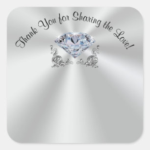 Stickers Tag de nom de diamant pour le 60e anniver