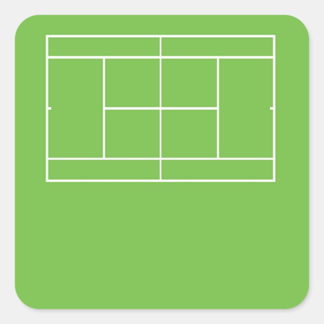 Stickers Tag Nom du court de tennis (Devant)