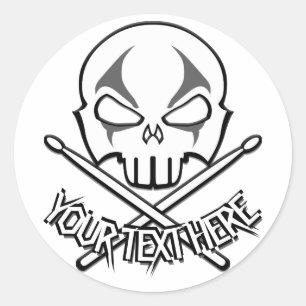 Stickers tambour Stickers Rock & Roll Personnalisé
