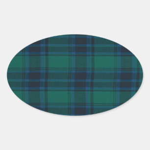 Stickers Tartan Oval