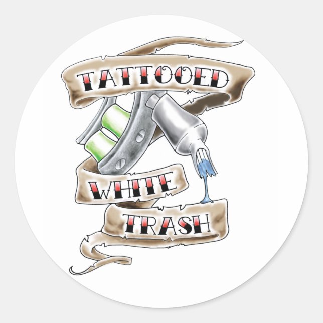 Stickers Tatouage blanc (Devant)