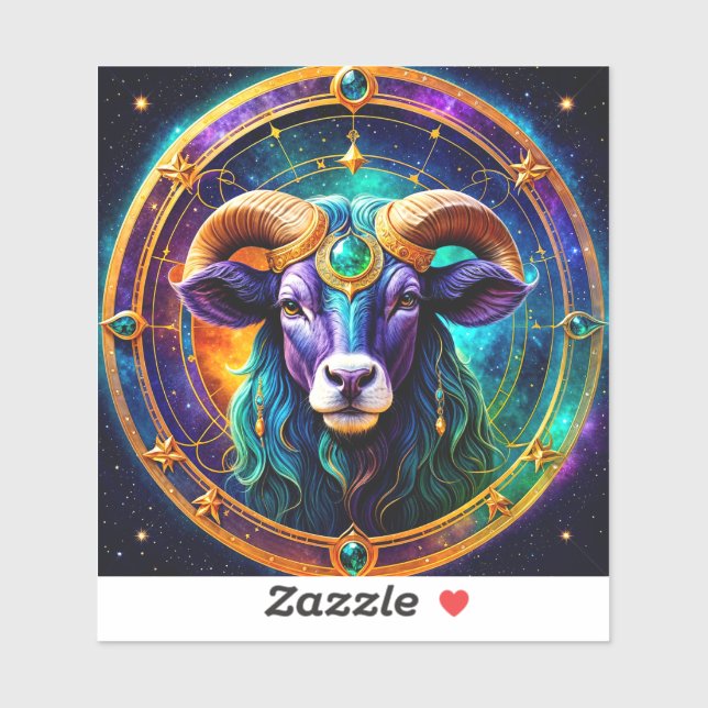 Stickers Taurus Zodiac, Zodiaque Céleste (Feuille)