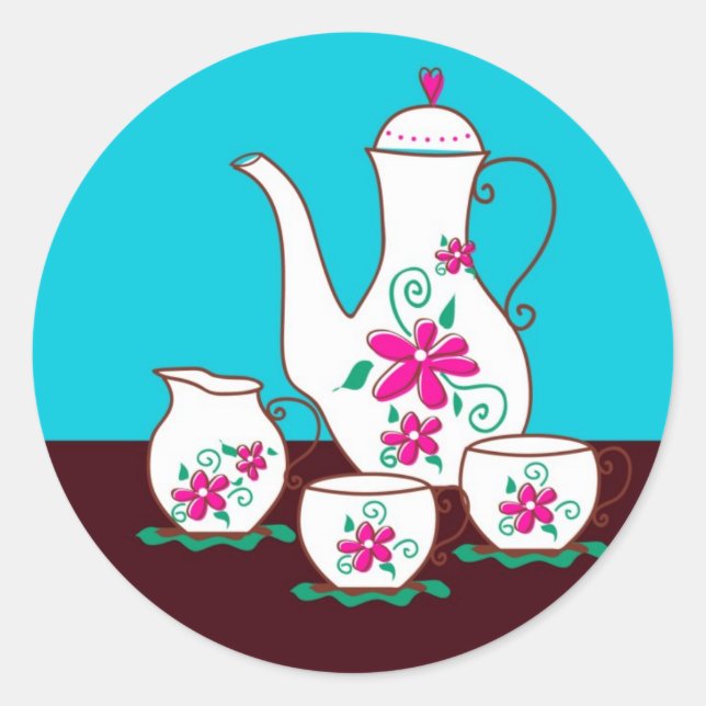 Stickers Tea Party (Devant)