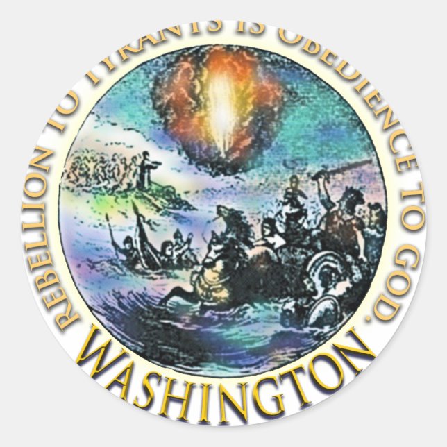 Stickers Tea Party de Washington (Devant)
