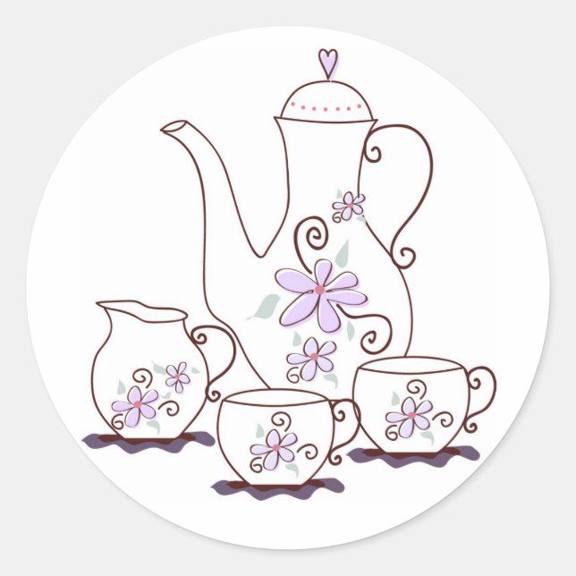 Stickers Tea Set (Devant)