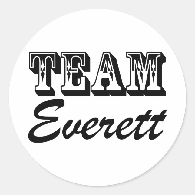 Stickers Team Everett (Devant)