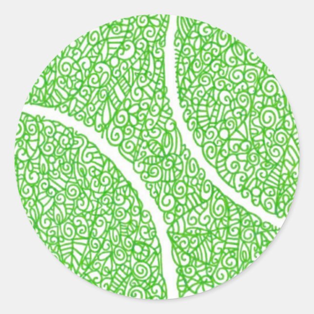 Stickers Tennis Ball Round (Devant)