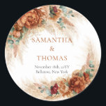 Stickers Terracotta burgundy eucalyptus et pampas<br><div class="desc">Si vous cherchez à ajouter une touche de charme d'inspiration nature à vos effets personnels, pensez aux Stickers Terracotta, Bourgogne, Eucalyptus et Pampas. Ces autocollants apportent les teintes terreuses de terre cuite et bordeaux, complétées par les verdure apaisante de l'eucalyptus et le délicat parfum de l'herbe de la pampa. Que...</div>