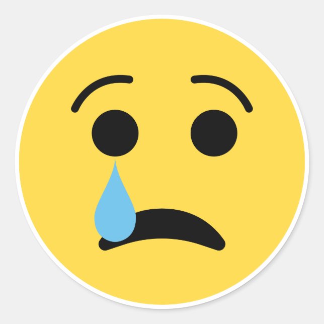 Stickers Tête Triste (Devant)