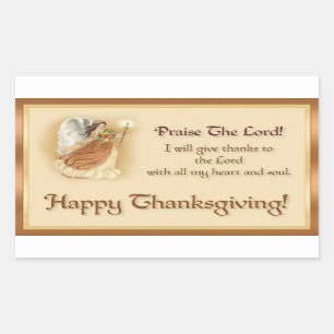Stickers Thanksgiving/Louez le Seigneur