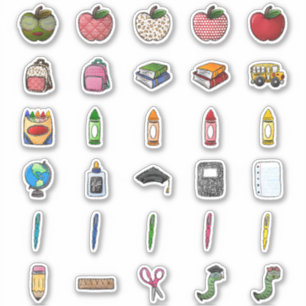 Stickers Thématiques de l'école pédagogique de tou