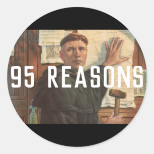 Stickers Théologie Réformée - Martin Luther 95