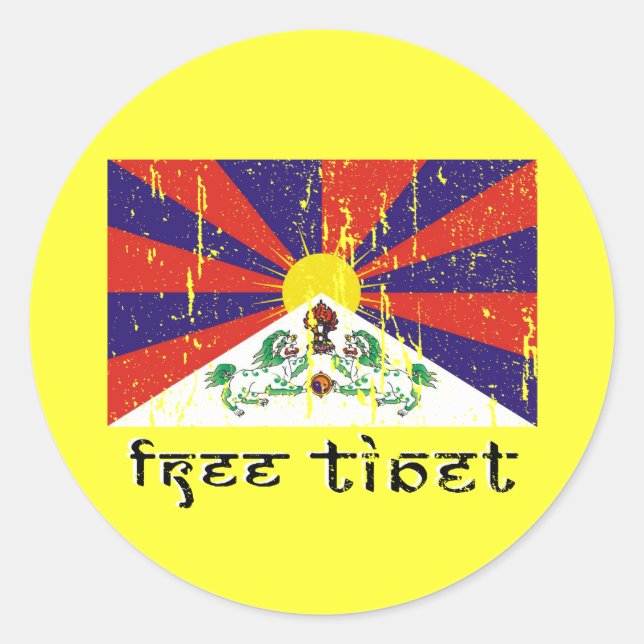 Stickers Tibet libre (Devant)