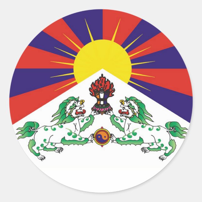 Stickers Tibet libre (Devant)